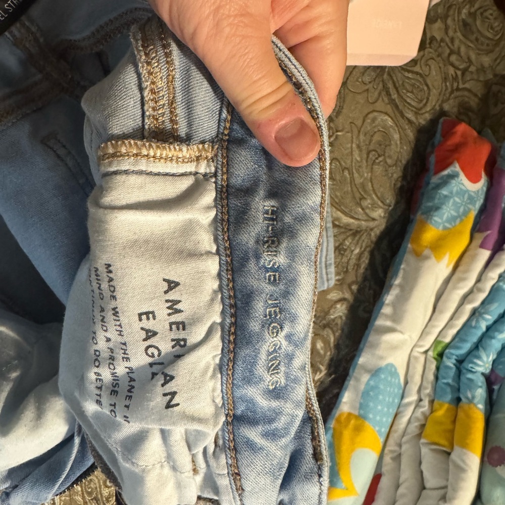 American Eagle Hi-Rise Leggings - Light Blue